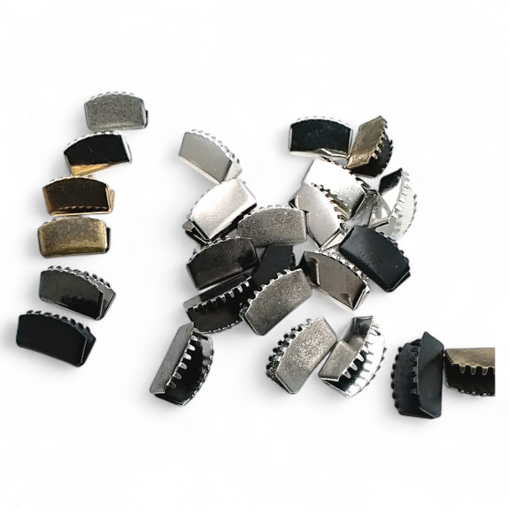 Bağucu Kıstırma 15.5 mm x 9 mm - Pirinç Kapalı Kenarlı Kıstırma Bağ Ucu DGK0015SK