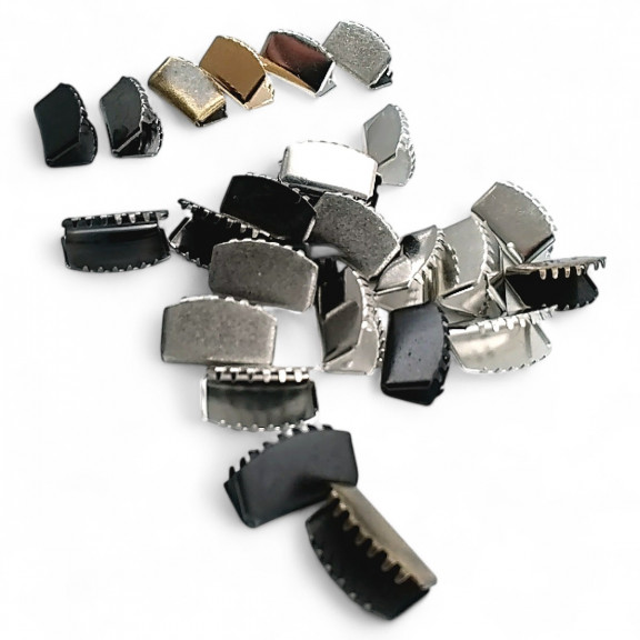 Bağucu Kıstırma 15.5 mm x 9 mm - Pirinç Kapalı Kenarlı Kıstırma Bağ Ucu DGK0015SK