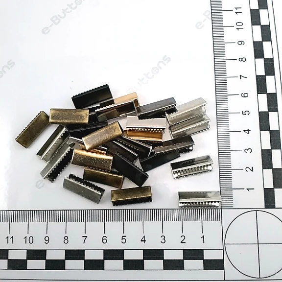 Kıstırma Bağucu 20 mm x 7.6  mm - Açık Kenarlı Kıstırma Bağ Ucu Pirinç DGK0020