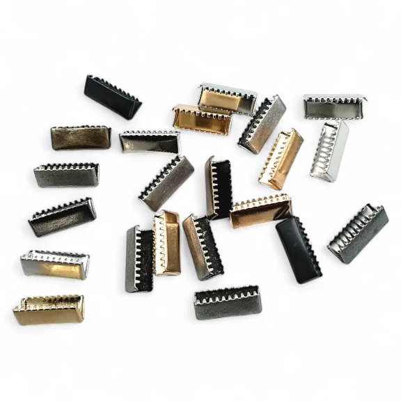 Kıstırma Bağucu 21 mm x 8.4  mm - Kapalı Kenarlı Kıstırma Bağ Ucu Pirinç DGK0020K