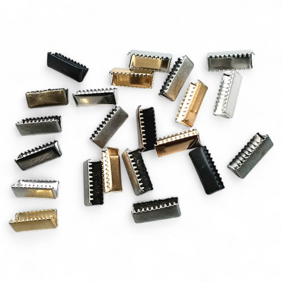 Kıstırma Bağucu 21 mm x 8.4  mm - Kapalı Kenarlı Kıstırma Bağ Ucu Pirinç DGK0020K