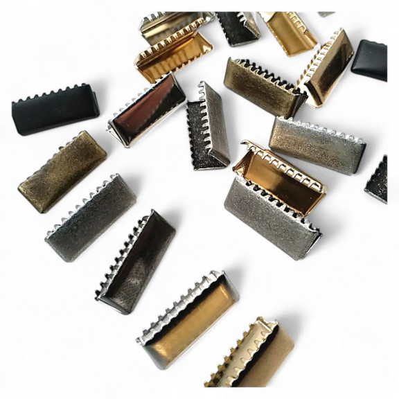 Kıstırma Bağucu 21 mm x 8.4  mm - Kapalı Kenarlı Kıstırma Bağ Ucu Pirinç DGK0020K