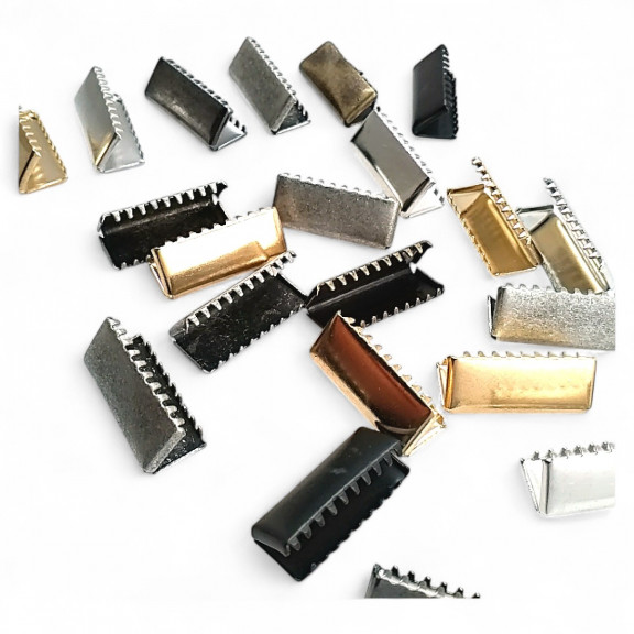 Kıstırma Bağucu 21 mm x 8.4  mm - Kapalı Kenarlı Kıstırma Bağ Ucu Pirinç DGK0020K