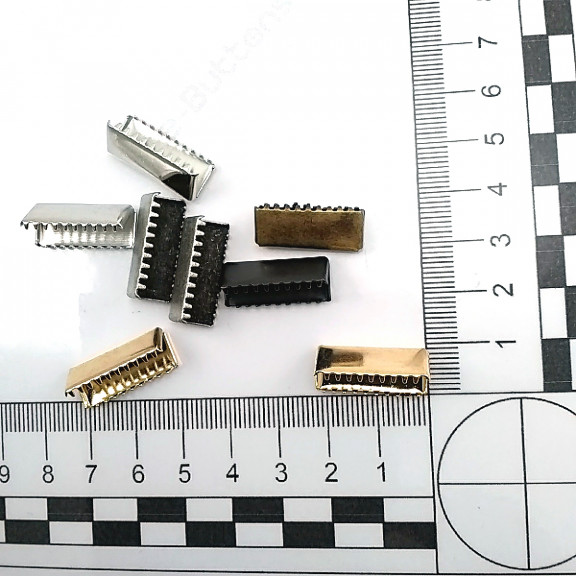 Kıstırma Bağucu 21 mm x 8.4  mm - Kapalı Kenarlı Kıstırma Bağ Ucu Pirinç DGK0020K