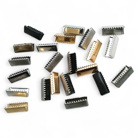 Kıstırma Bağucu 21 mm x 8.4  mm - Kapalı Kenarlı Kıstırma Bağ Ucu Pirinç DGK0020K