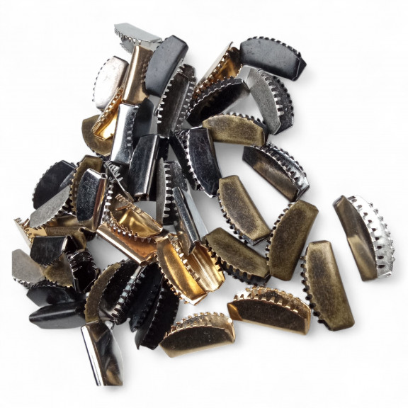 Kıstırma Bağucu 20 mm x 7.6  mm - Kapalı Kenarlı Kıstırma Bağ Ucu Pirinç DGK0020SK