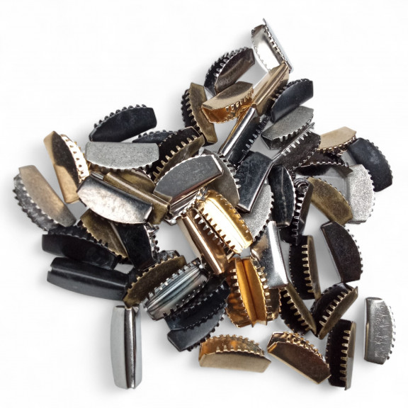 Kıstırma Bağucu 20 mm x 7.6  mm - Kapalı Kenarlı Kıstırma Bağ Ucu Pirinç DGK0020SK