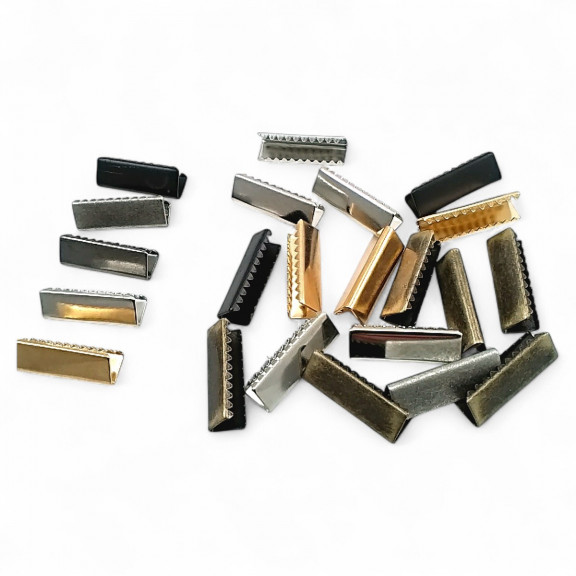 Bağucu Kıstırma 25 mm x 8 mm - Pirinç Açık Kenarlı Kıstırma Bağ Ucu DGK0025