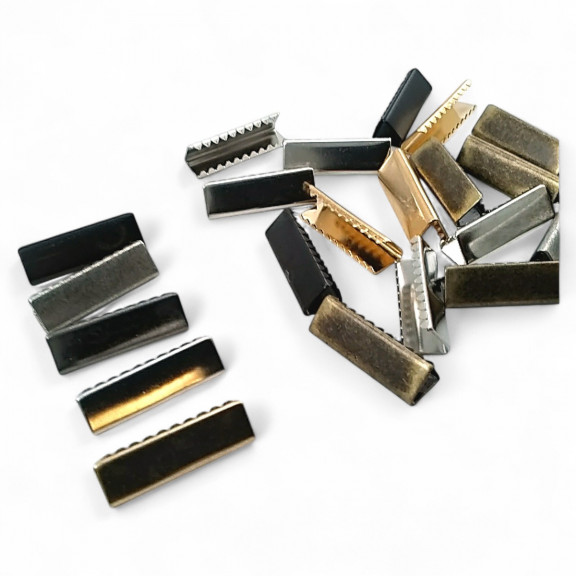 Bağucu Kıstırma 25 mm x 8 mm - Pirinç Açık Kenarlı Kıstırma Bağ Ucu DGK0025