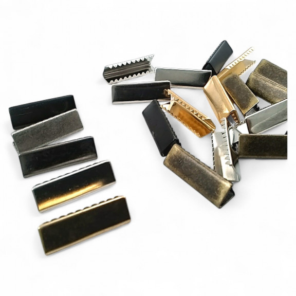 Bağucu Kıstırma 25 mm x 8 mm - Pirinç Açık Kenarlı Kıstırma Bağ Ucu DGK0025