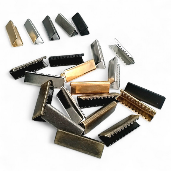 Bağucu Kıstırma 25 mm x 8 mm - Pirinç Açık Kenarlı Kıstırma Bağ Ucu DGK0025