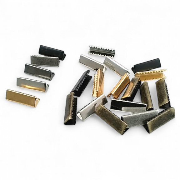 Bağucu Kıstırma 25 mm x 8 mm - Pirinç Açık Kenarlı Kıstırma Bağ Ucu DGK0025