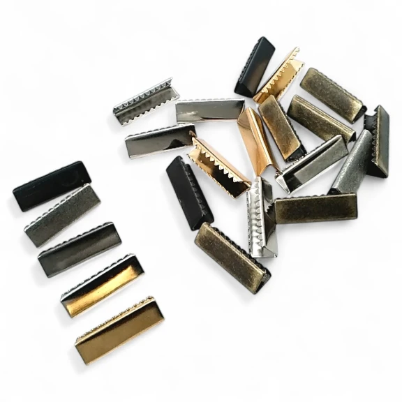 Bağucu Kıstırma 25 mm x 8 mm - Pirinç Açık Kenarlı Kıstırma Bağ Ucu DGK0025