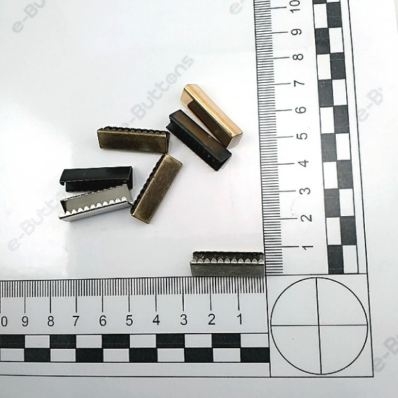 Bağucu Kıstırma 25 mm x 8 mm - Pirinç Açık Kenarlı Kıstırma Bağ Ucu DGK0025