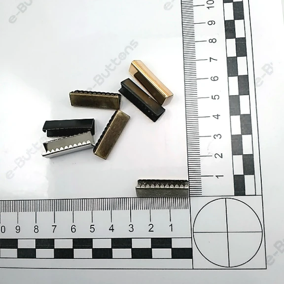 Bağucu Kıstırma 25 mm x 8 mm - Pirinç Açık Kenarlı Kıstırma Bağ Ucu DGK0025