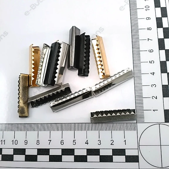 Bağucu Kıstırma 35.3 mm x 8.2 mm - Pirinç Kapalı Kenarlı Kıstırma Bağ Ucu DGK0035K