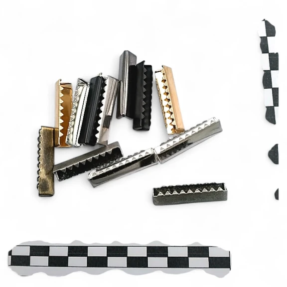 Bağucu Kıstırma 35.3 mm x 8.2 mm - Pirinç Kapalı Kenarlı Kıstırma Bağ Ucu DGK0035K