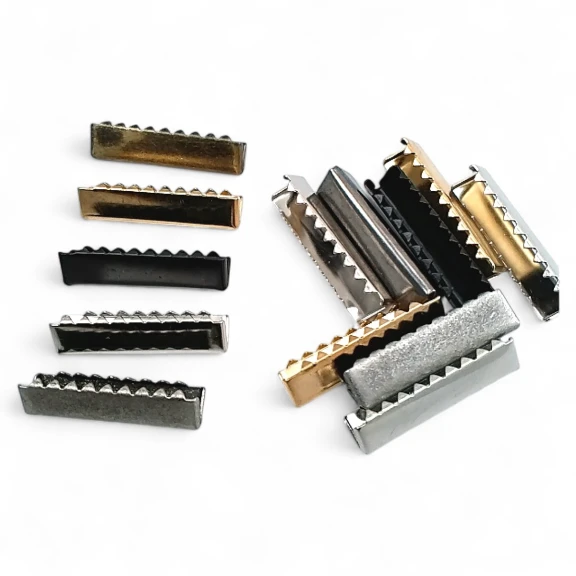 Bağucu Kıstırma 35.3 mm x 8.2 mm - Pirinç Kapalı Kenarlı Kıstırma Bağ Ucu DGK0035K