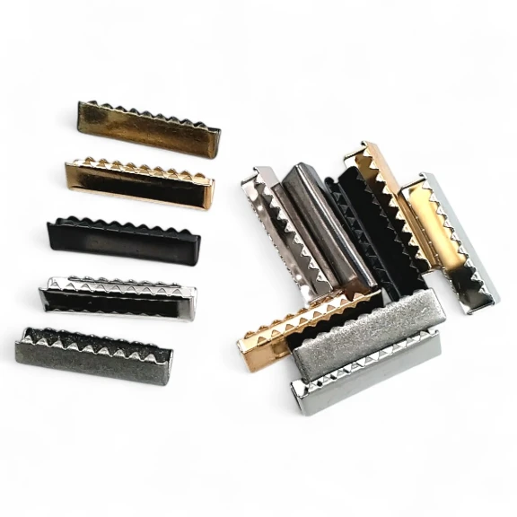 Bağucu Kıstırma 35.3 mm x 8.2 mm - Pirinç Kapalı Kenarlı Kıstırma Bağ Ucu DGK0035K