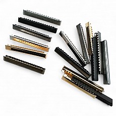 Pinch Cord End 61.7 mm x 8.5 mm - Closed Edge Pinch Cord End Brass DGK0060K Pinch Cord End 61.7 mm x 8.5 mm - Closed Edge Pinch Cord End Brass DGK0060K