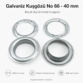 Galvanized Eyelet with Metal Washer 39.5 mm / 1.56 in Inner Diameter DT00066