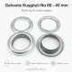 Galvaniz Kuşgözü No 66 - 40 mm İç Çaplı Branda Kuşgözü, dayanıklı ve paslanmaz bağlantı elemanı