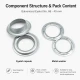 Galvaniz Kuşgözü No 66 - 40 mm İç Çaplı Branda Kuşgözü, dayanıklı ve paslanmaz bağlantı elemanı