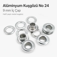Alüminyum Kuşgözü 9 mm İç Çaplı - No 24 DT00024