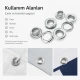 Kuşgözü Alüminyum 12,5 mm İç Çaplı - No 28, çadır, branda, çanta ve tekstil uygulamaları için ideal çözüm