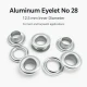 Kuşgözü Alüminyum 12,5 mm İç Çaplı - No 28, çadır, branda, çanta ve tekstil uygulamaları için ideal çözüm