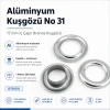 Aluminum Eyelet with 17 mm / 0.67 in Inner Diameter for Tarpaulin and Outdoor Textiles DT00031