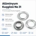 Alüminyum Kuşgözü 17 mm İç Çaplı - No 31 Branda Kuşgözü DT00031