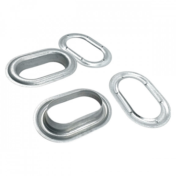 Galvaniz Oval Kuşgözü 42 mm x 23 mm İç Çaplı DT00066VL