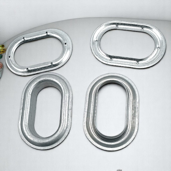 Galvaniz Oval Kuşgözü 42 mm x 23 mm İç Çaplı DT00066VL