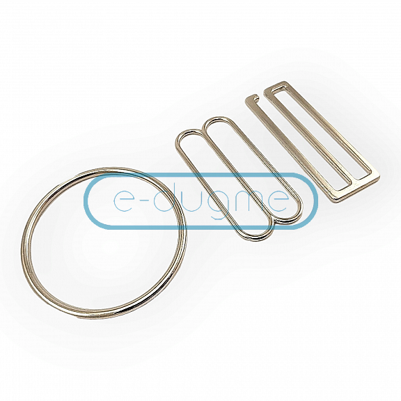 Hook Clasp 5 cm Ring and Strap Adjustment Buckle Set of 3 DM00012