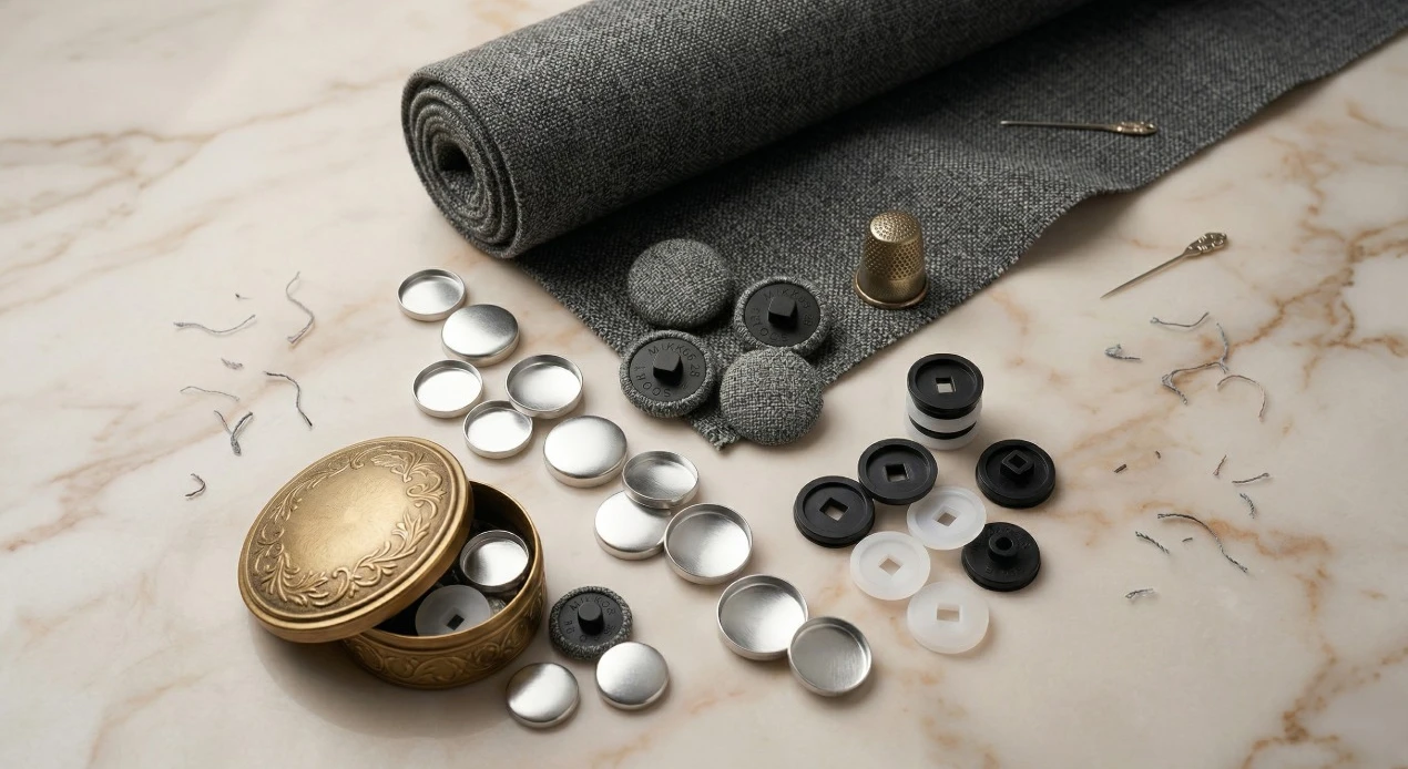 Kumaş Kaplamalı Düğmelerde </br> Şık ve Profesyonel Çözümler Kumaş Kaplamalı Düğmelerde </br> Şık ve Profesyonel Çözümler