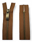 Antique Brass Jacket Zippers 