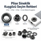 Plise Sineklik ve Plise Perde Kuşgözleri