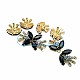 60 mm Butterfly Design Stone Metal Clip Clasp BRS0045