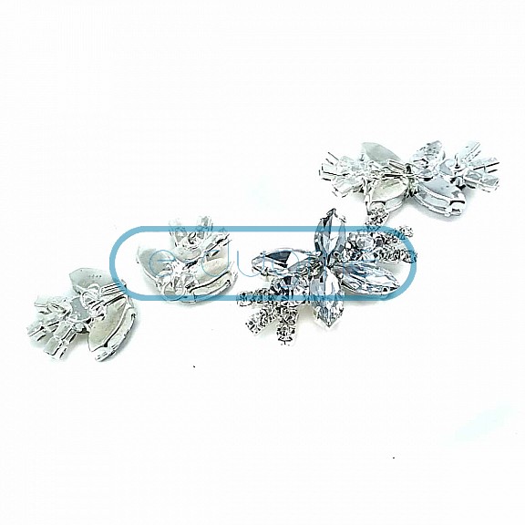60 mm Butterfly Design Metal Clip Clasp BRS0046