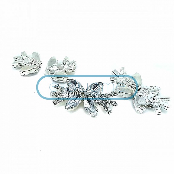60 mm Butterfly Design Metal Clip Clasp BRS0046