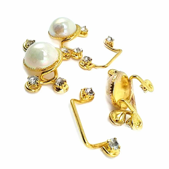 60 mm Taşlı Altın Renkli Agraf Toka BRS0047