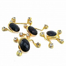 60 mm Black Stone Gold Color Agraf Buckle BRS0048