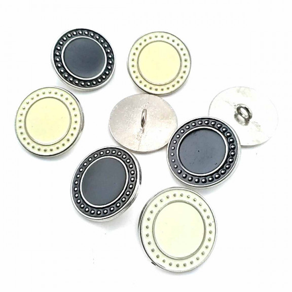 Mineli Ayaklı Düğme Kenarları Noktalı 22 mm - 34 Boy D 0004