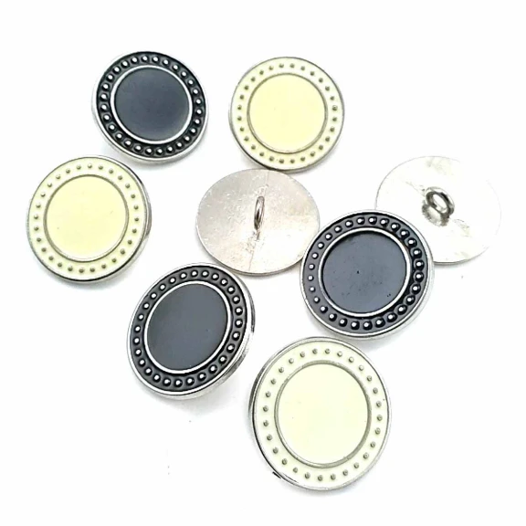 Mineli Ayaklı Düğme Kenarları Noktalı 22 mm - 34 Boy D 0004