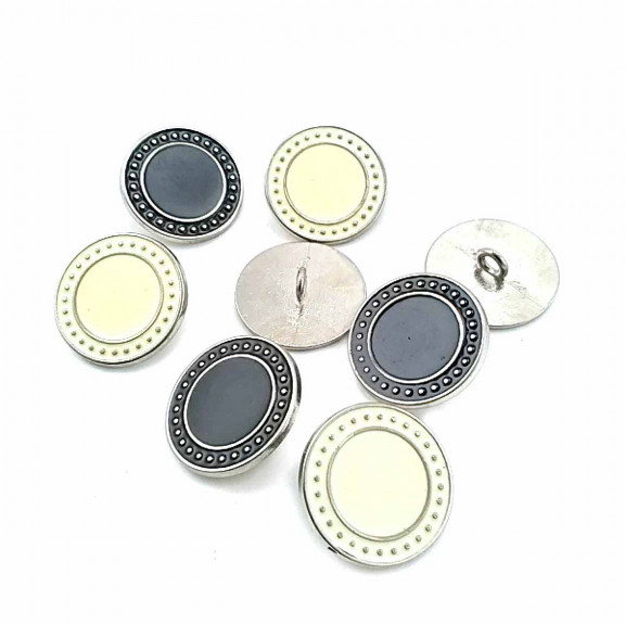 Mineli Ayaklı Düğme Kenarları Noktalı 22 mm - 34 Boy D 0004