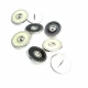 Ayaklı Düğme Kenarları  ve Ortası Desenli 23 mm - 37 Boy D 0005