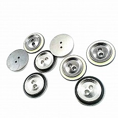 Enameled Button with Two Holes 22 mm - 35 Size D 0013