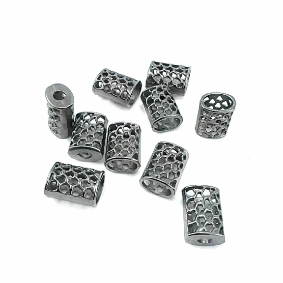 Bağucu boy 11 mm giriş 5 mm Bal Peteği Tasarımlı Metal B0002