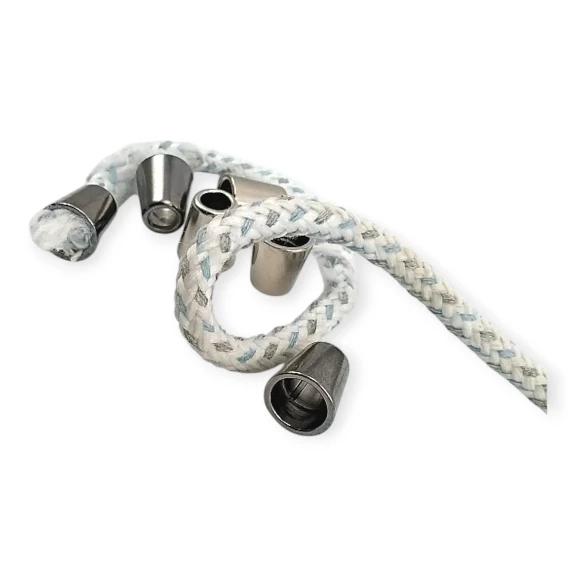 Sade Tasarımlı Metal Bağ ucu boy 12 mm giriş 6 mm B0004